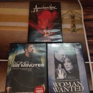 Al Pacacino 88 Minutes, Women's Wanted ,Apocalypse Now 3 dvd